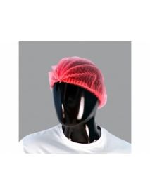 Red Mob Caps- Non Woven- Double Stitch (1000) (10 X 100)
